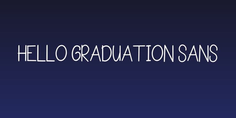 Hello Graduation Sans Social Header