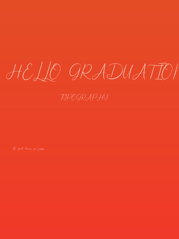 Hello Graduation Script Poster