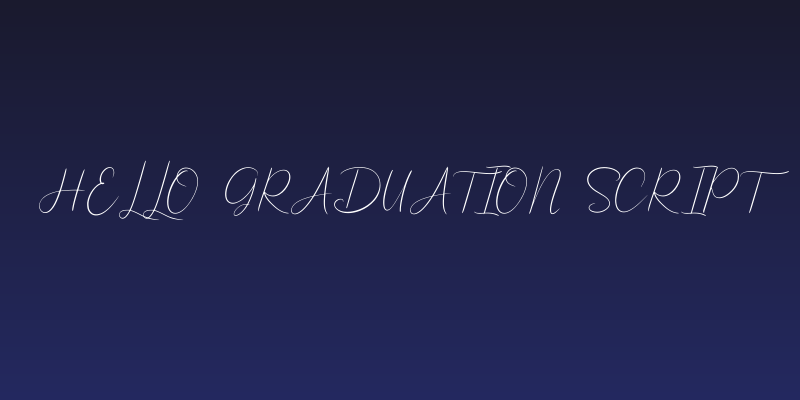 Hello Graduation Script Social Header
