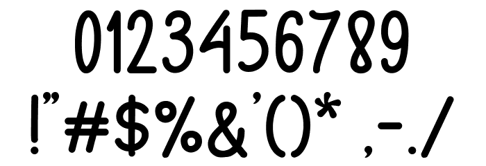 Hello Grizelle sans Font OTHER CHARS