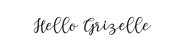 Hello Grizelle  Descarca Fonturi Gratis