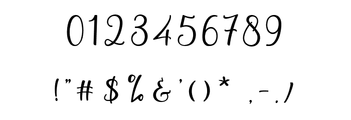 Hello Grizelle Font OTHER CHARS