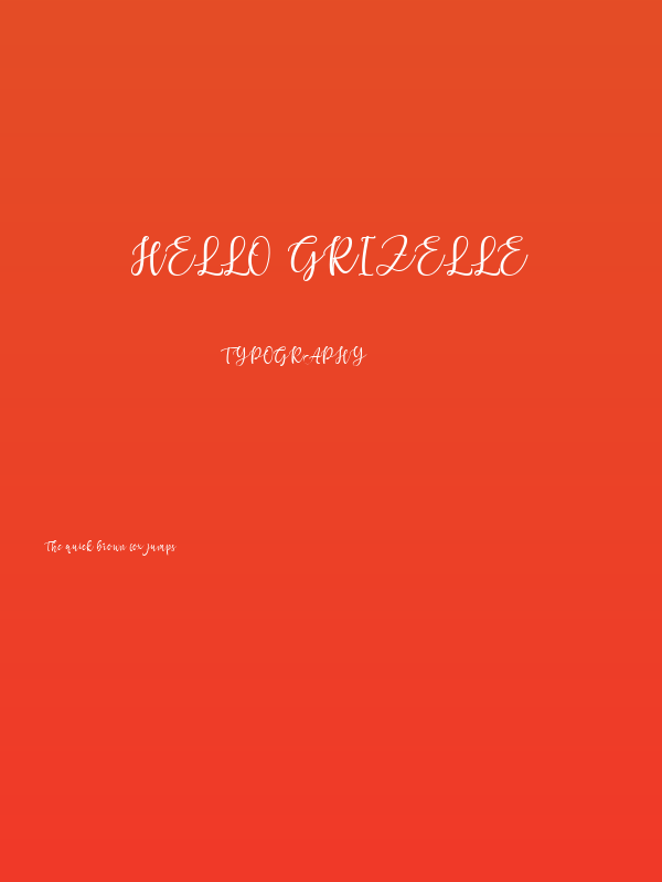 Hello Grizelle Poster