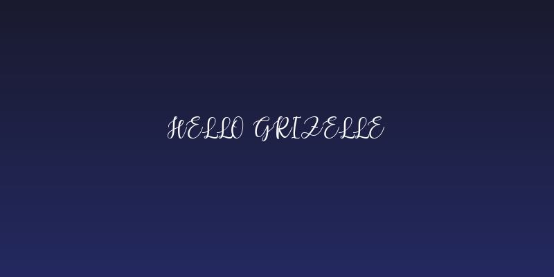 Hello Grizelle Social Header