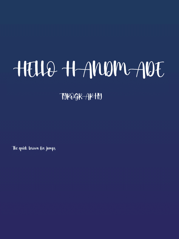Hello Handmade Poster