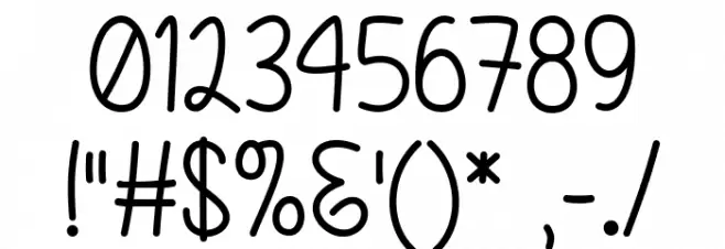 Hello Heartache Font OTHER CHARS