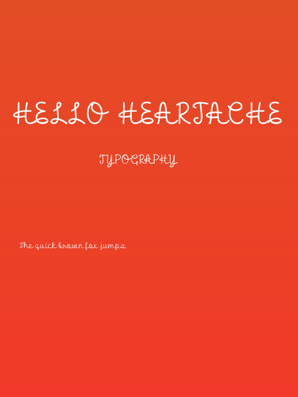 Hello Heartache Poster