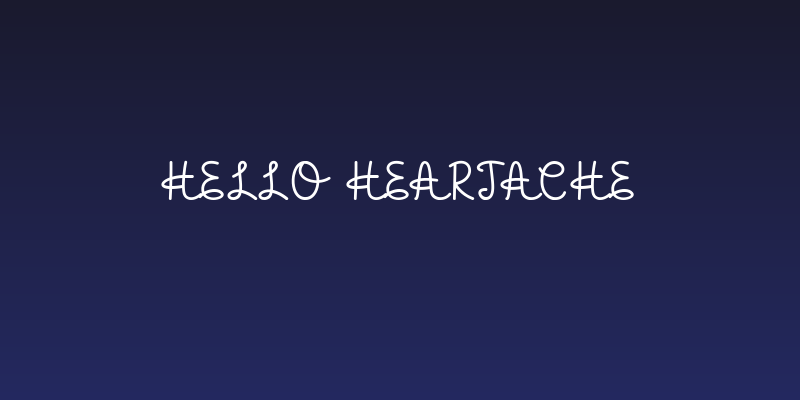 Hello Heartache Social Header