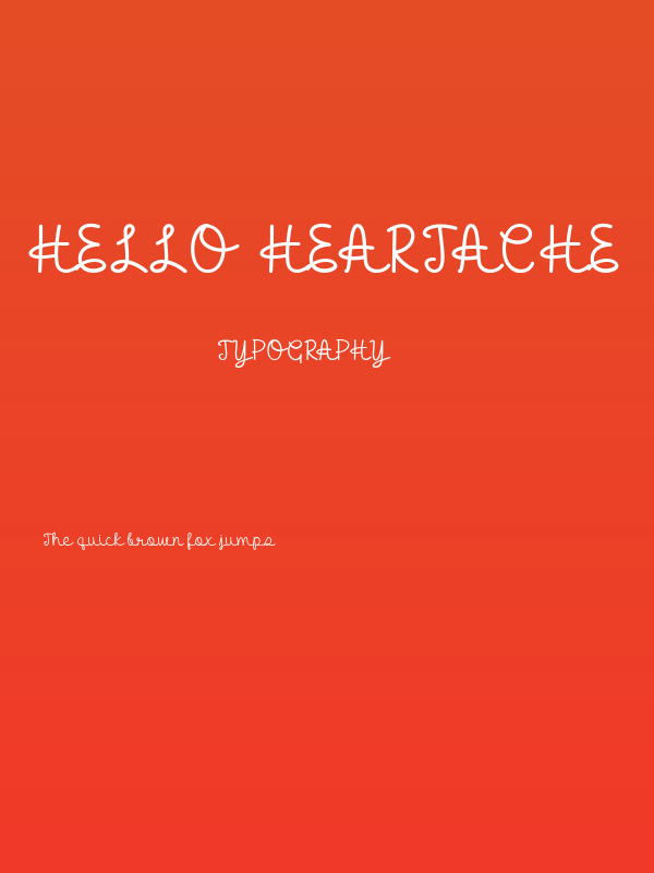 Hello Heartache Poster