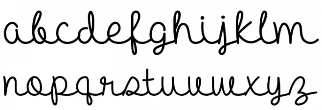 Hello Heartache Schriftart Kleinbuchstaben