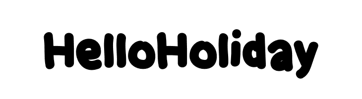 Hello Holiday  Fuentes Gratis Descargar