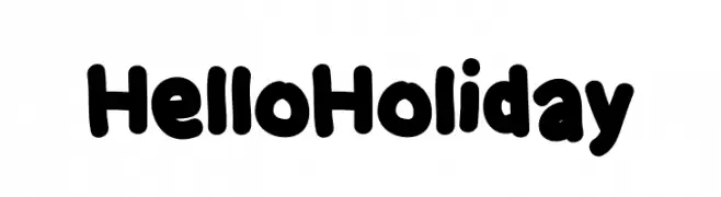 Hello Holiday  Fuentes Gratis Descargar
