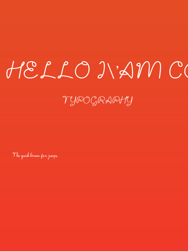 Hello I'am Coming [version 2] Poster
