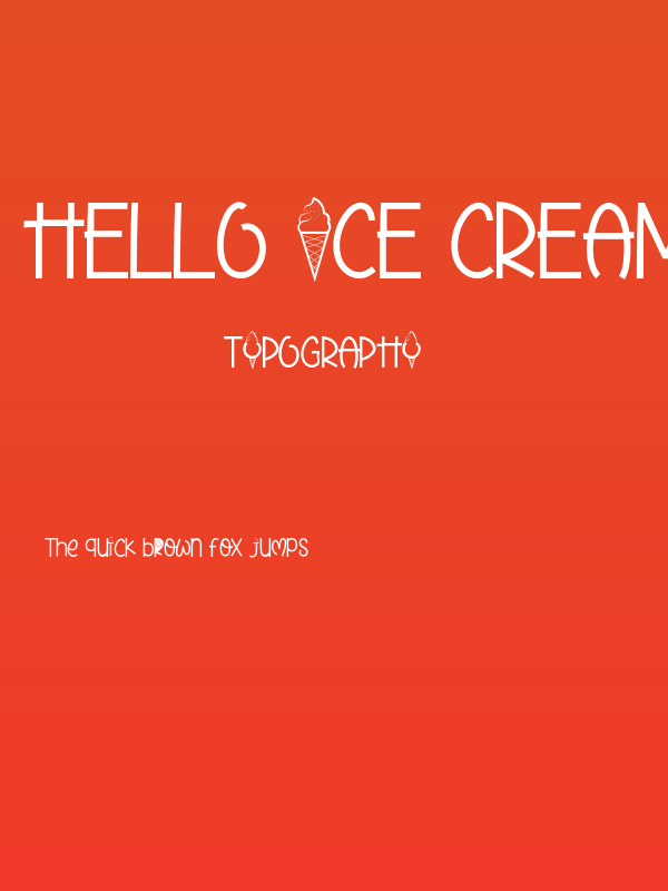 Hello Ice Cream Demo Poster