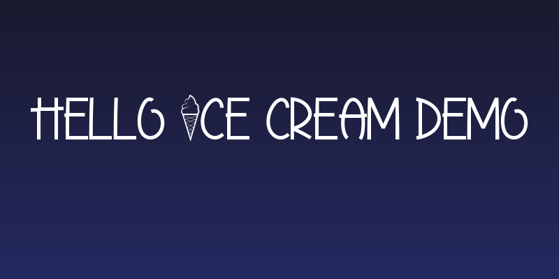 Hello Ice Cream Demo Social Header