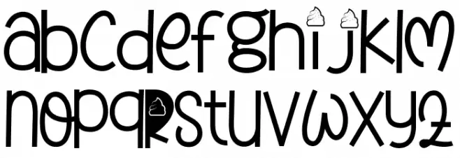 Hello Ice Cream Demo Font LOWERCASE