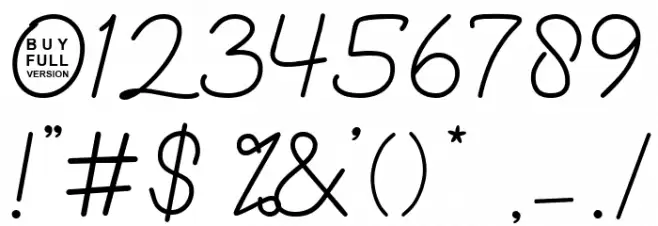 Hello I'm Coming-FREE Regular Font OTHER CHARS