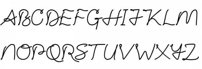 Hello I'm Coming-FREE Regular Font UPPERCASE