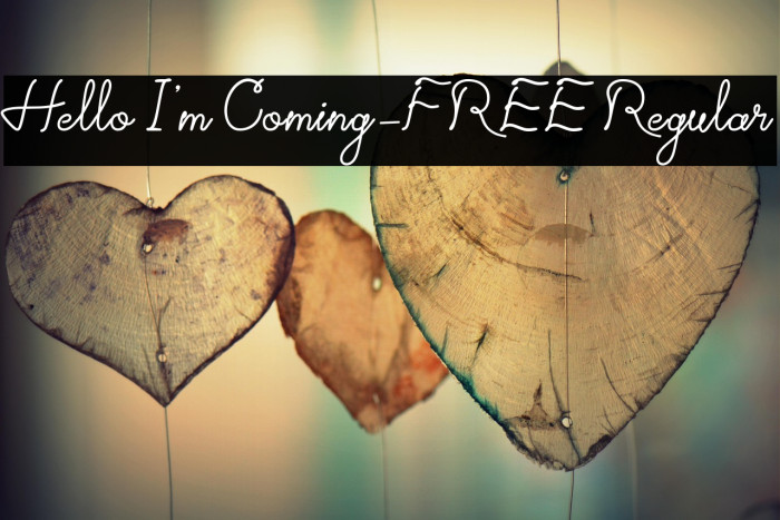 Hello I'm Coming-FREE Regular Example 1