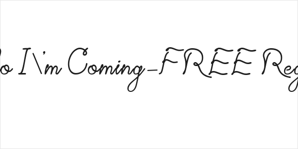 Hello I'm Coming-FREE Regular Logo