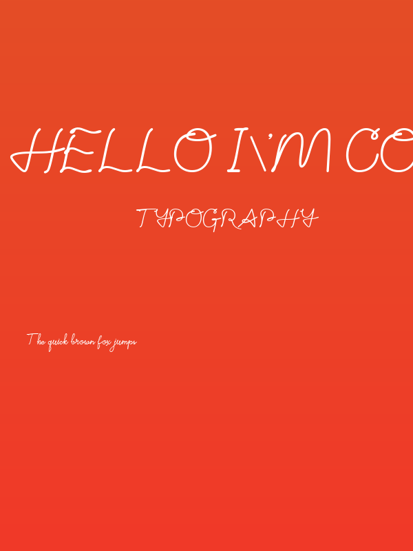 Hello I'm Coming-FREE Regular Poster