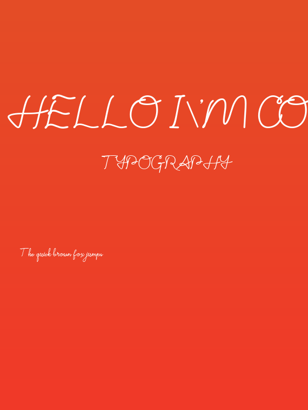 Hello I'm Coming-FREE Regular Poster