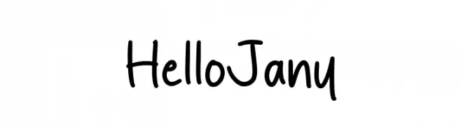 Hello Jany  Descarca Fonturi Gratis