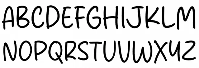 Hello Jany Шрифта ВЕРХНИЙ