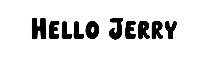 Hello Jerry  フリーフォントのダウンロード