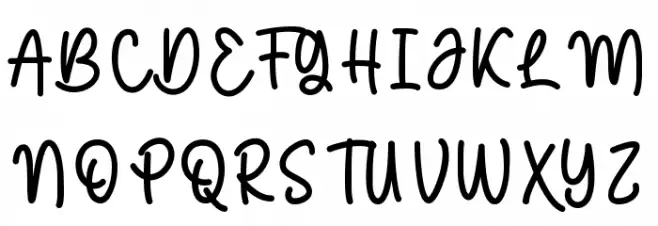 Hello Juliademo خط أحرف كبيرة