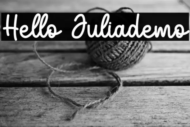 Hello Juliademo خط examples