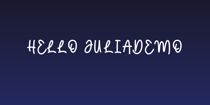 Hello Juliademo Social Header