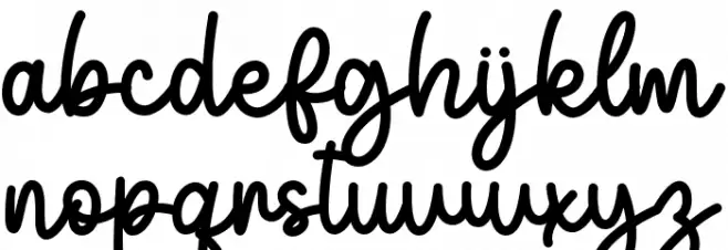 Hello Juliademo خط أحرف صغيرة