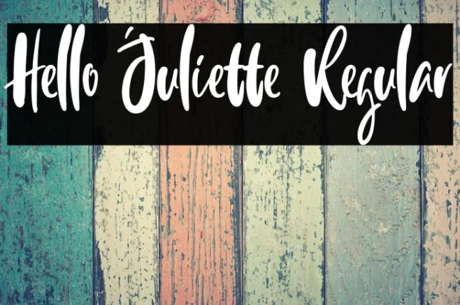 Hello Juliette Regular Example 2