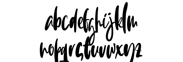 Hello Juliette Regular Font LOWERCASE