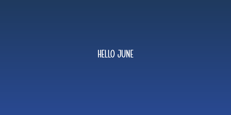 Hello June Social Header