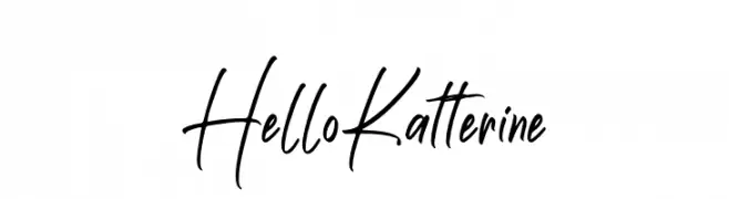 Hello Katterine  تنزيل الخطوط