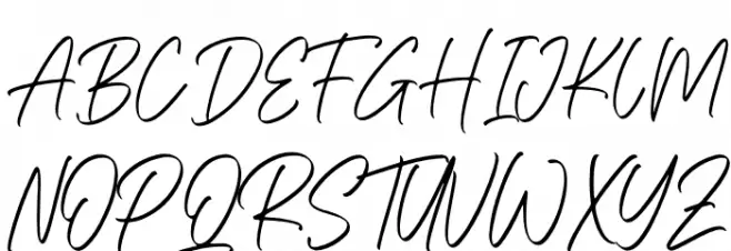 Hello Katterine Schriftart Groß