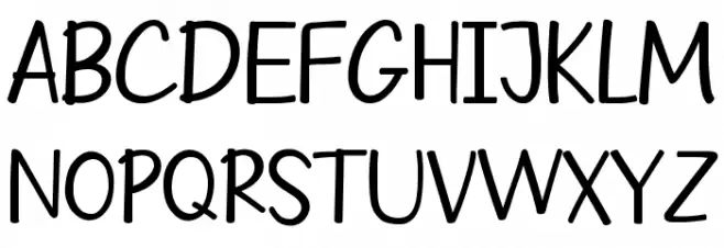 Hello Kiddos Caratteri MAIUSCOLE