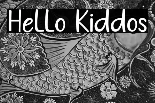 Hello Kiddos Шрифта examples