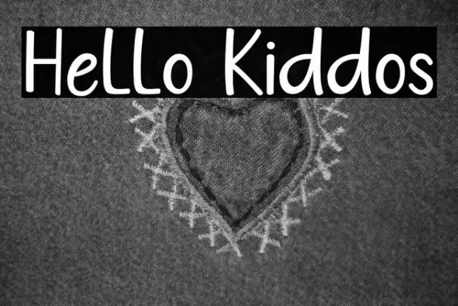 Hello Kiddos Шрифта examples