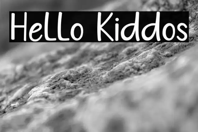 Hello Kiddos Шрифта examples