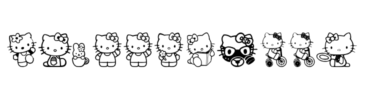 Hello Kitty Шрифта