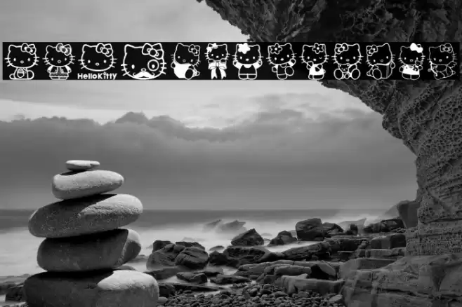 Hello Kitty Font examples