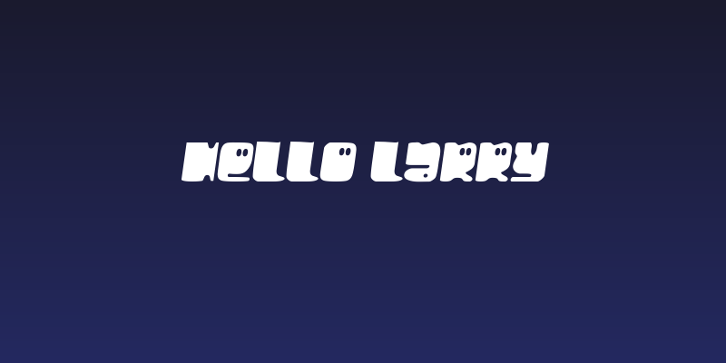 Hello Larry Social Header
