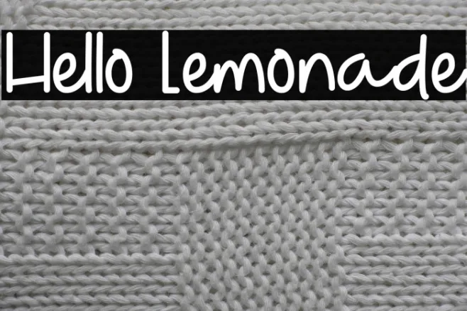 Hello Lemonade Example 1