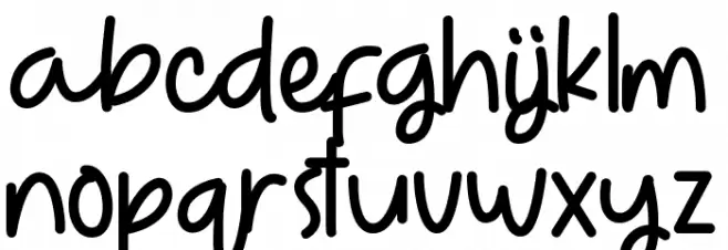 Hello Lemonade Font LOWERCASE