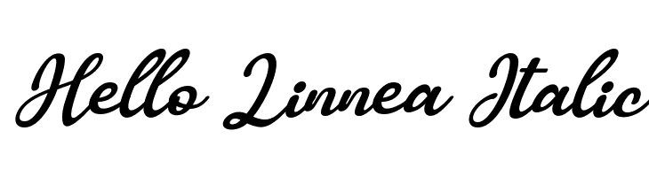 Hello Linnea Italic फ़ॉन्ट