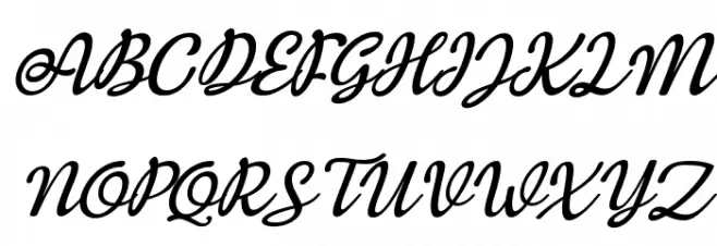 Hello Linnea Italic خط أحرف كبيرة