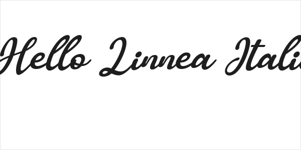 Hello Linnea Italic Logo